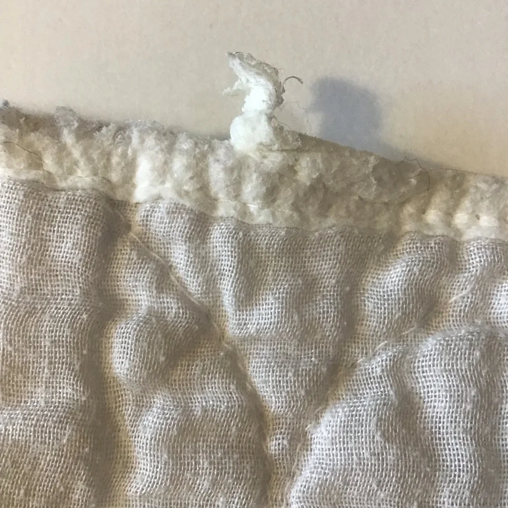 VTG Dundee Crib Mattress Pad White Quilted Rectangle Round Corners Made in USA